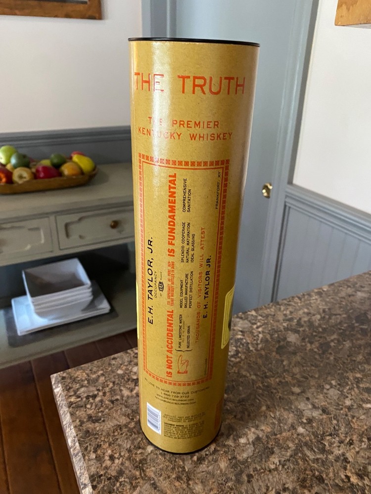 Colonel EH Taylor Small Batch Bourbon EMPTY TUBE ONLY - NO BOTTLE