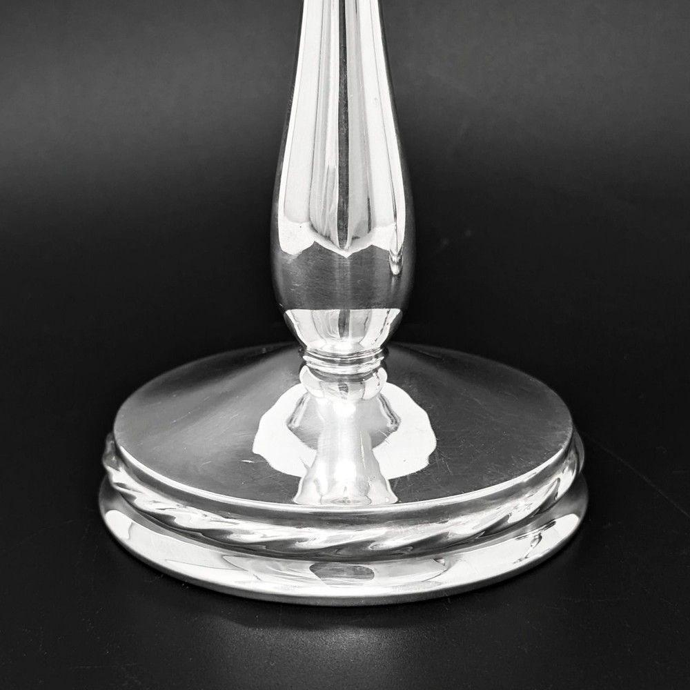 Towle "Silver Flutes" Weighted Sterling 7" Candlesticks (Pair)