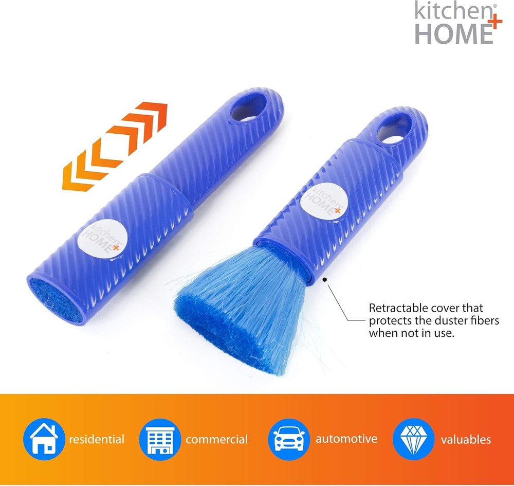 Compact Static Duster 6.5" Inch Travel Duster W/ Carry Case Electrostatic Duster