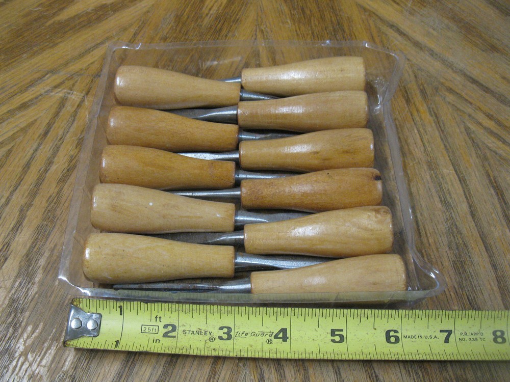 11 Piece Wood Carving Hand Chisel Tool Set Professional Woodworking Gouges Steel