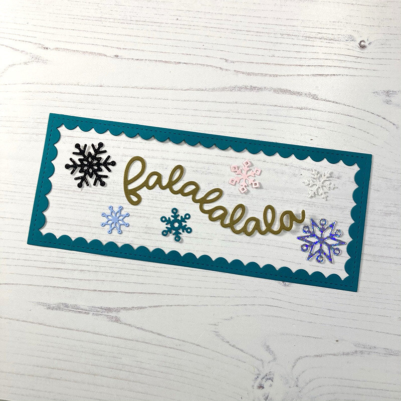 Rectangle Wave Frame Metal Cutting Dies Scrapbooking Craft Embossing Stencils