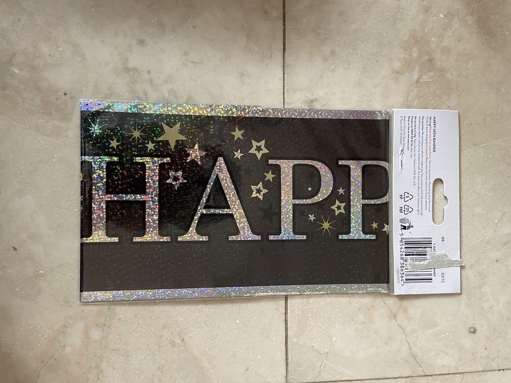 Happy 50th Birthday Banner BNIP