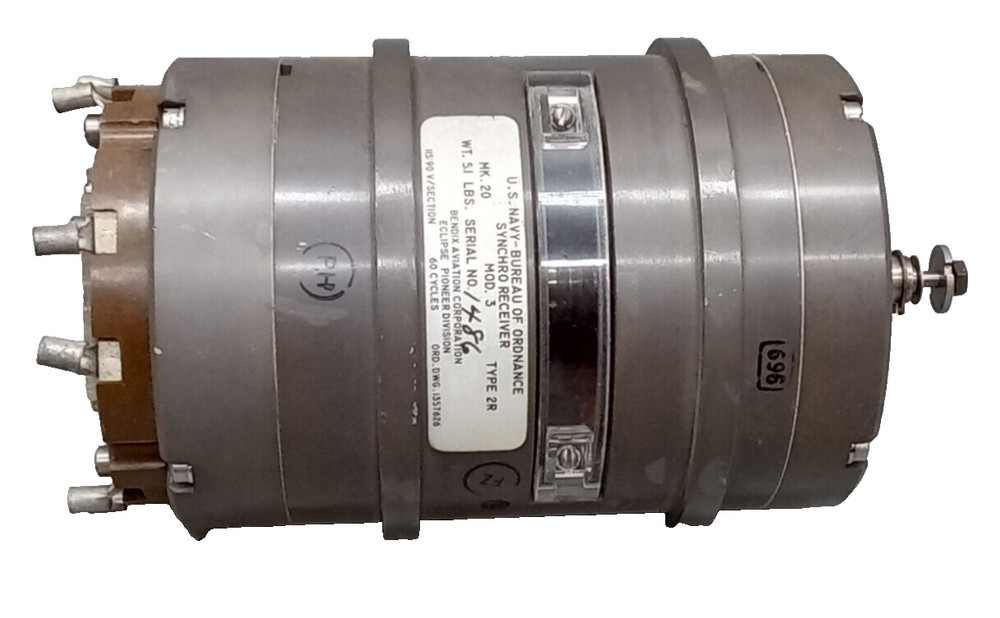 1 NOS BENDIX AVIATION  Synchro Control Transformer   Type 2R /  Mk 20  115;90V