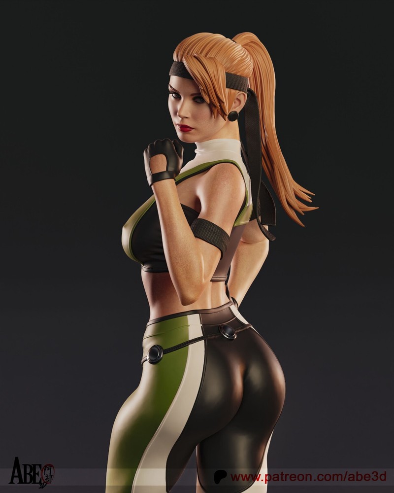 Sonya Blade (MK) Statue 3D Print Unpainted/Unassembled