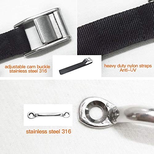 GOODTIMES Battery Box Hold-Down Strap Kit - 2x 78 Inch Nylon Webbing Straps