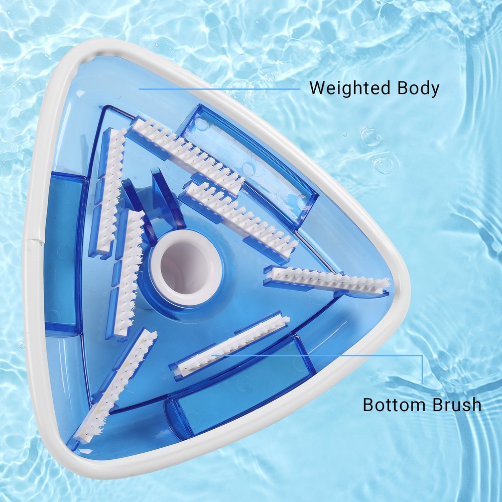 Swimming Pool Vacuum Head Clear View, Transparent Triangle with Connection Pool