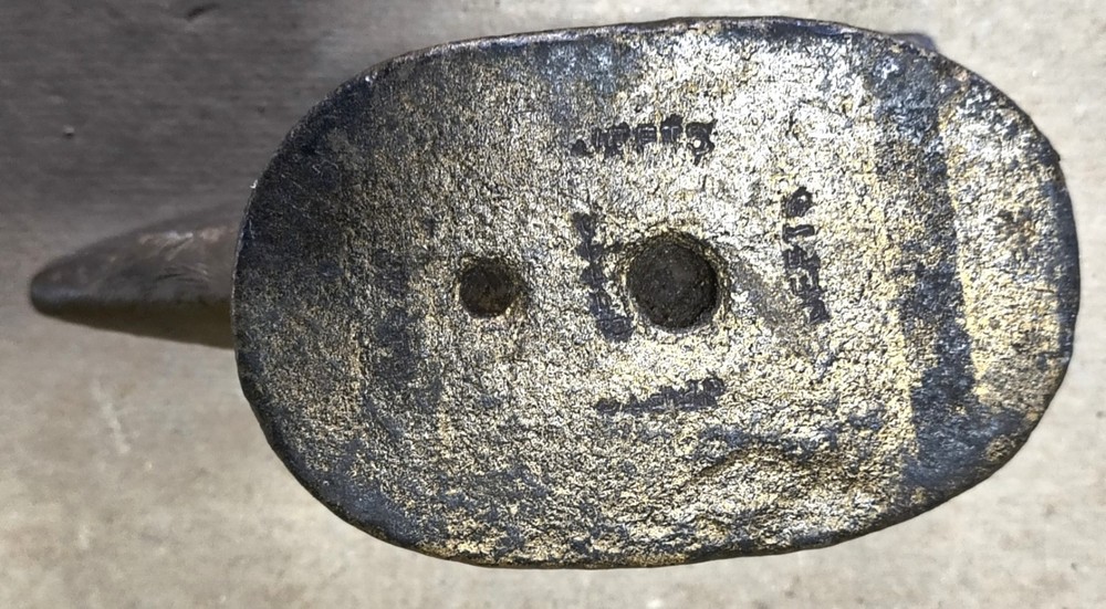 Vintage miniature anvil with hammer