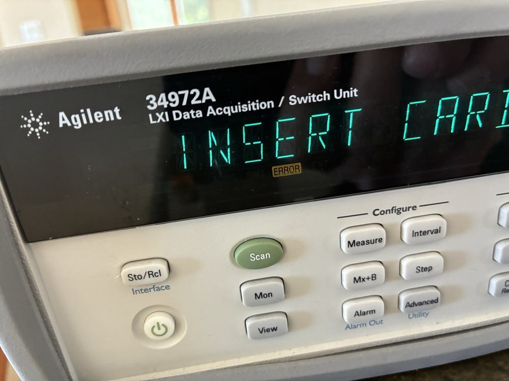 Agilent 34972A LXI Data Acquisition Switch Unit