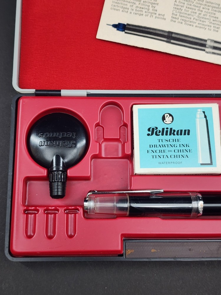 Pelikan Technos Technical Drafting Tools Pen Set Vintage Germany