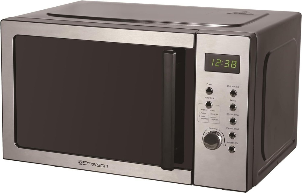 Compact Countertop Microwave Oven w/Button Control &LED Display 900W for Kitchen