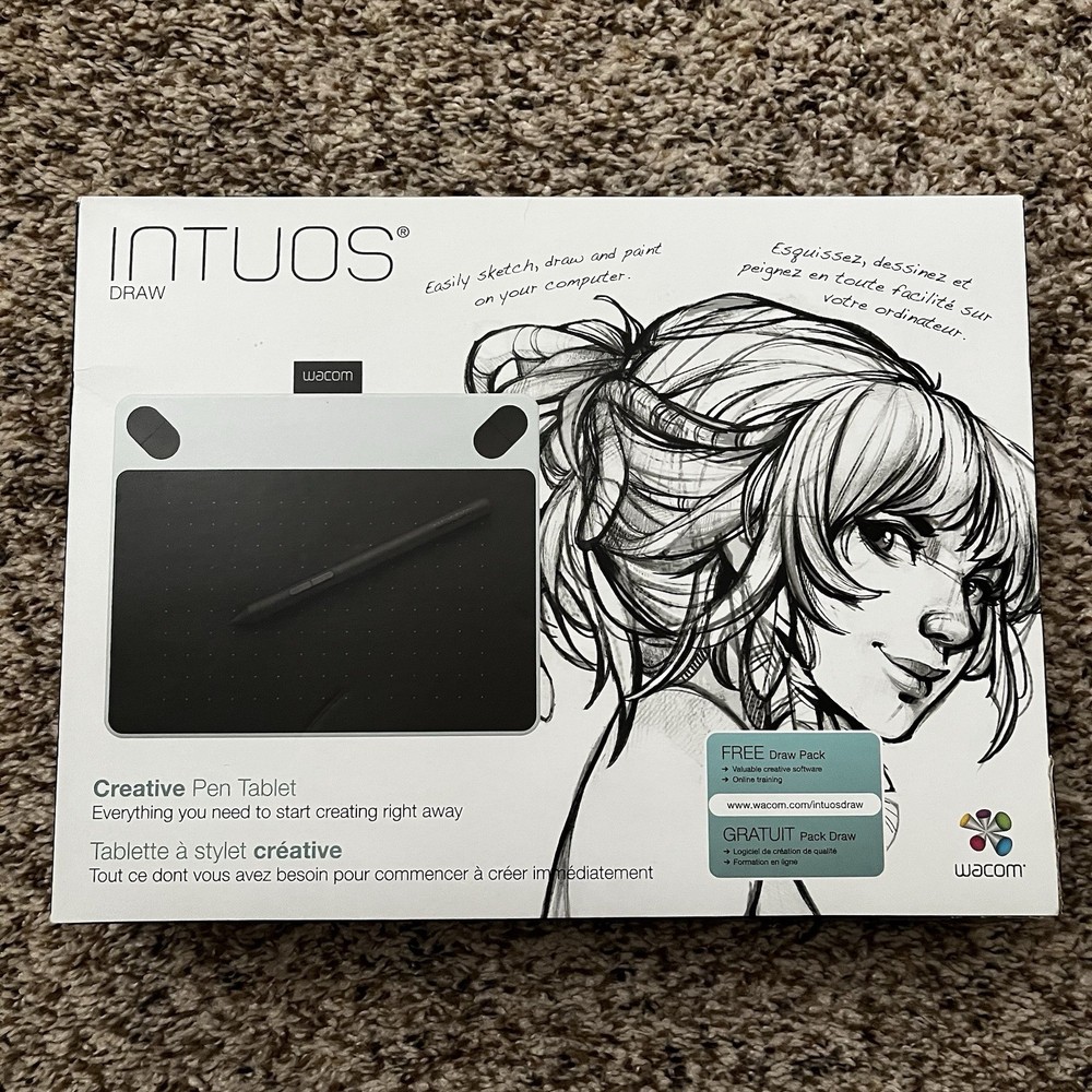 2015 Wacom Intuos Creative Pen Tablet with Software Included Used Working