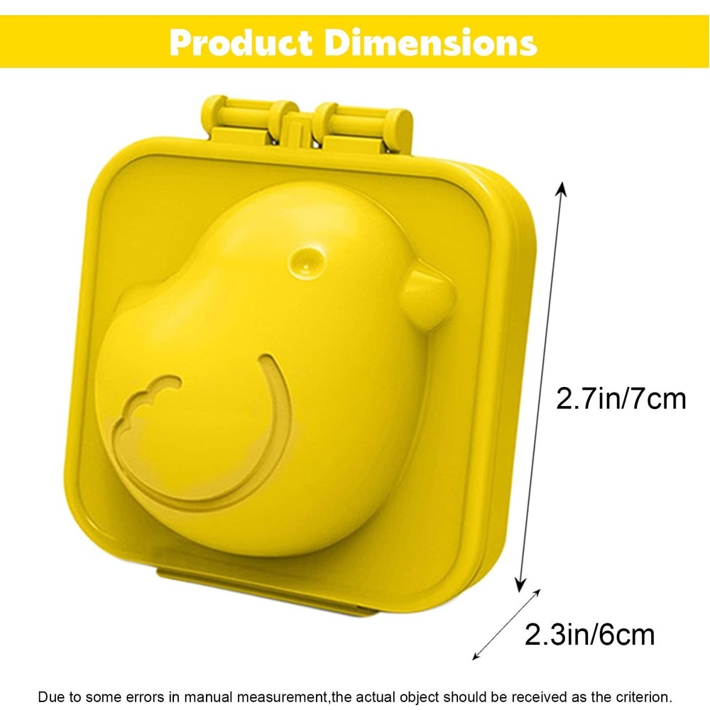 Creative Colorful Vibrant Durable Reusable Safe Flexible Chicken-shaped Egg Mold