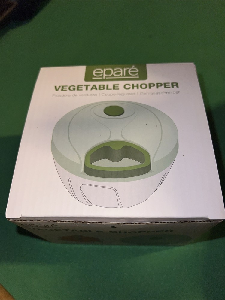 Epare Mini Vegetable Chopper - 3 Chop Size Selection - Manual New in Box