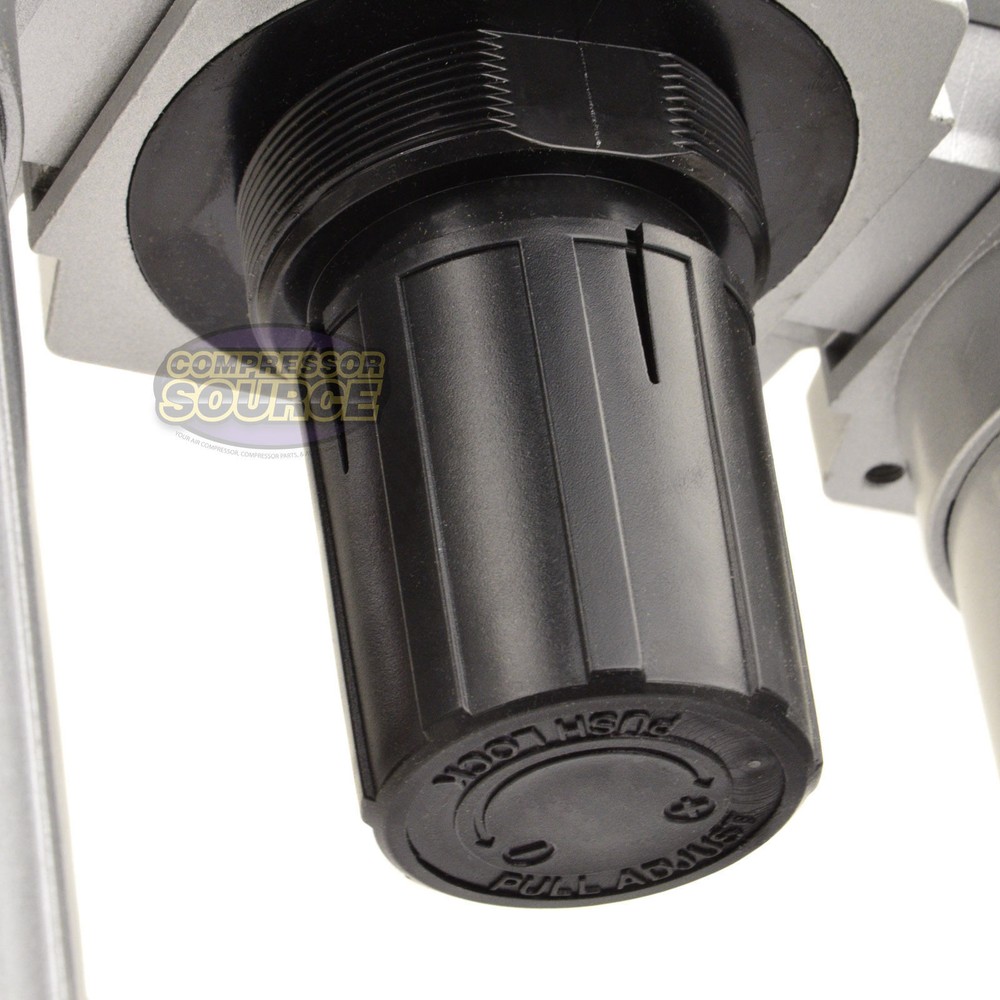 1" Compressed Air Moisture Filter Regulator Oiler Separator Lubricator Combo HD