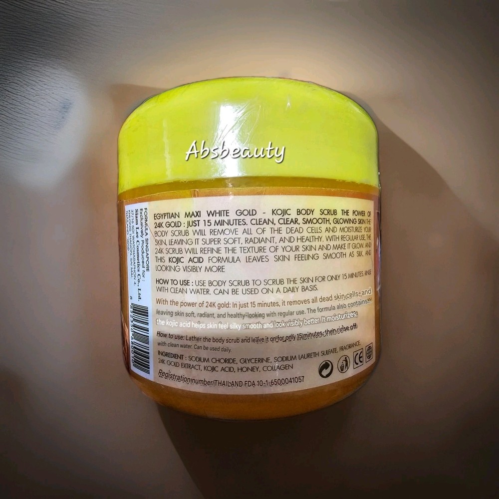LEE Egyptian Gold Kojic Scrub Maxi White Smooth & Clean👌💯✨️ 1pc