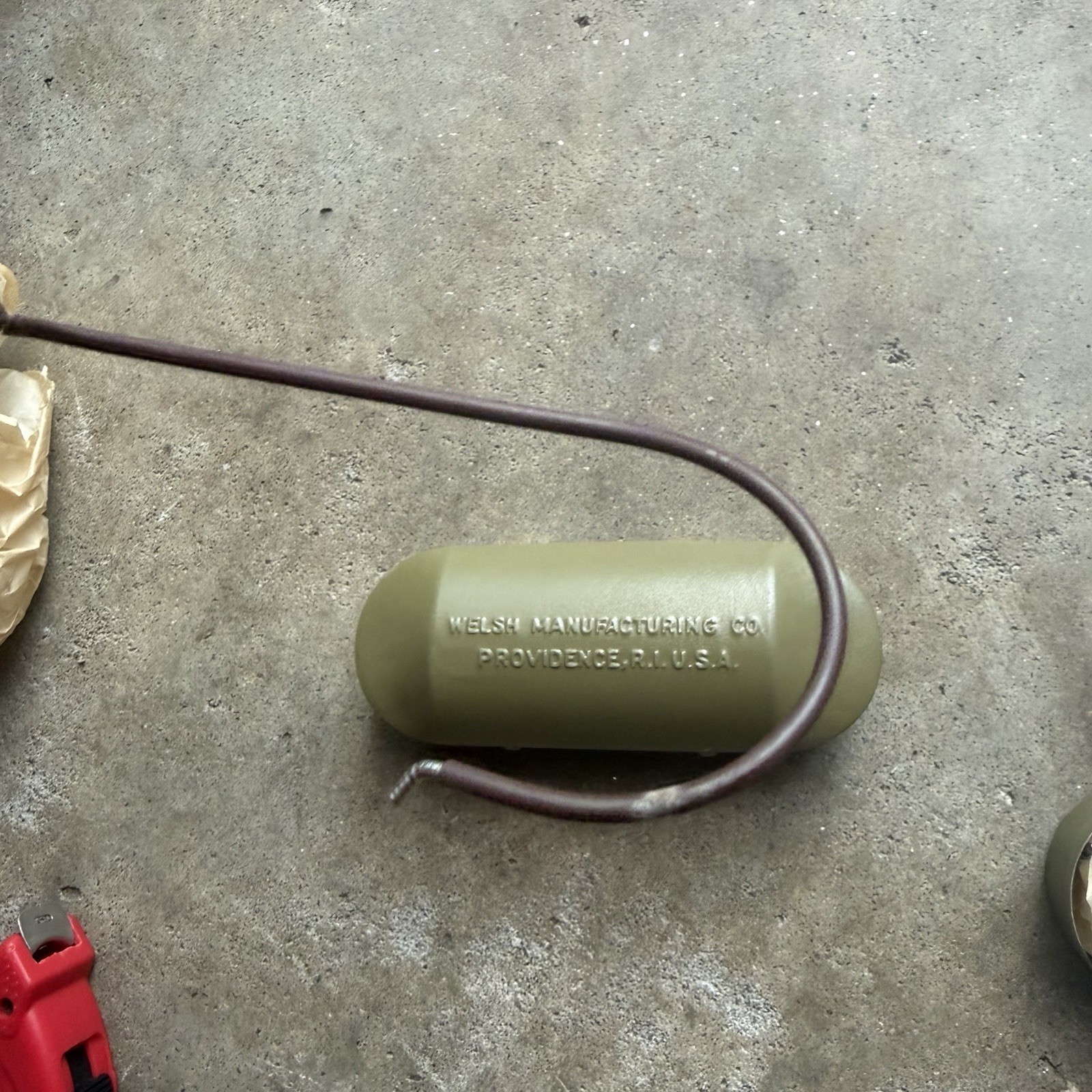 Red Welsh WW2 Goggles With Screens NOS deadstock Steampunk Vintage 1940s