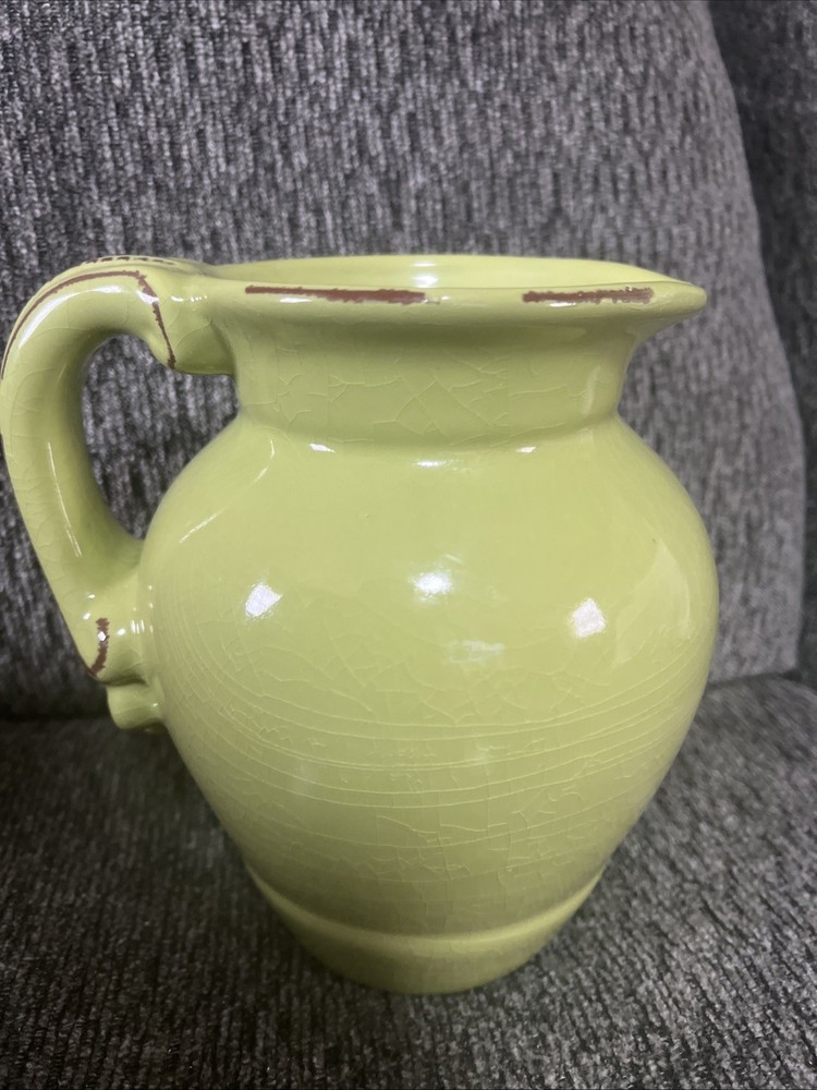 Ceramic Pitcher Green EUC! (G5)