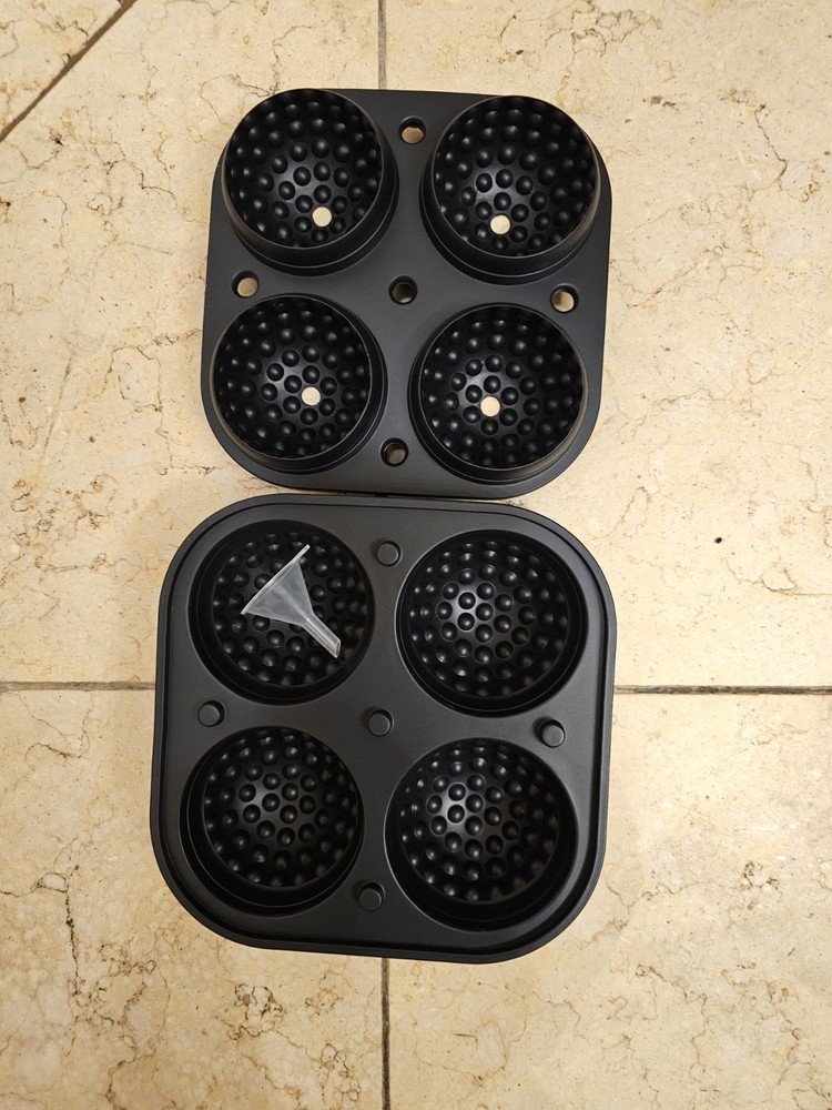 Golf Ice Cube Trays, 2.5" Large Sphere Round Golf Ice Cube Mold for...