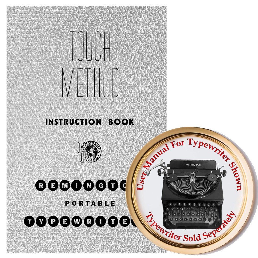 Remington Deluxe Junior Portable Typewriter Instruction User Manual Guide Book