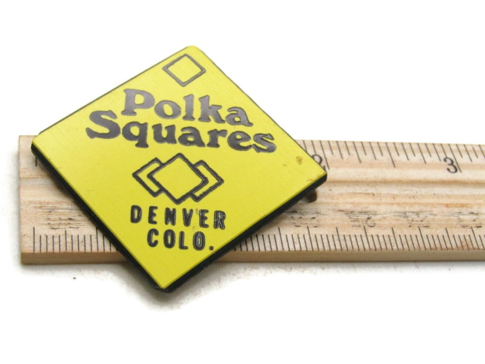 Polka Squares Denver Colo. Pin