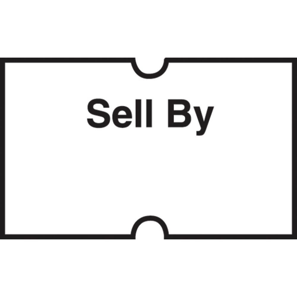 Productive Labels White 1-Line Dating and Coding Gun Labels 1-Line Black