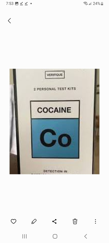 VERIFIQUE 2 Personal TEST Kits COCAINE Detection in samples and on surface