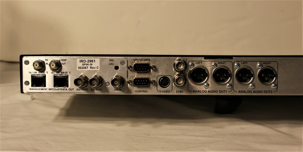 IRD-2961 Professional MPEG-2DVB & ATSC Integrated Receiver Decoder