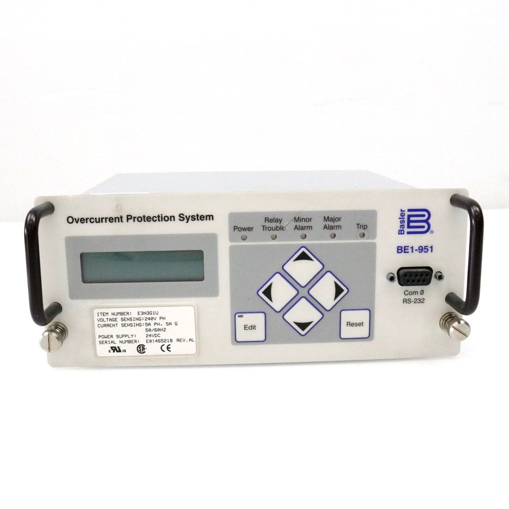 Basler BE1-951 Over Current Solid State Relay 125/250VAC/DC