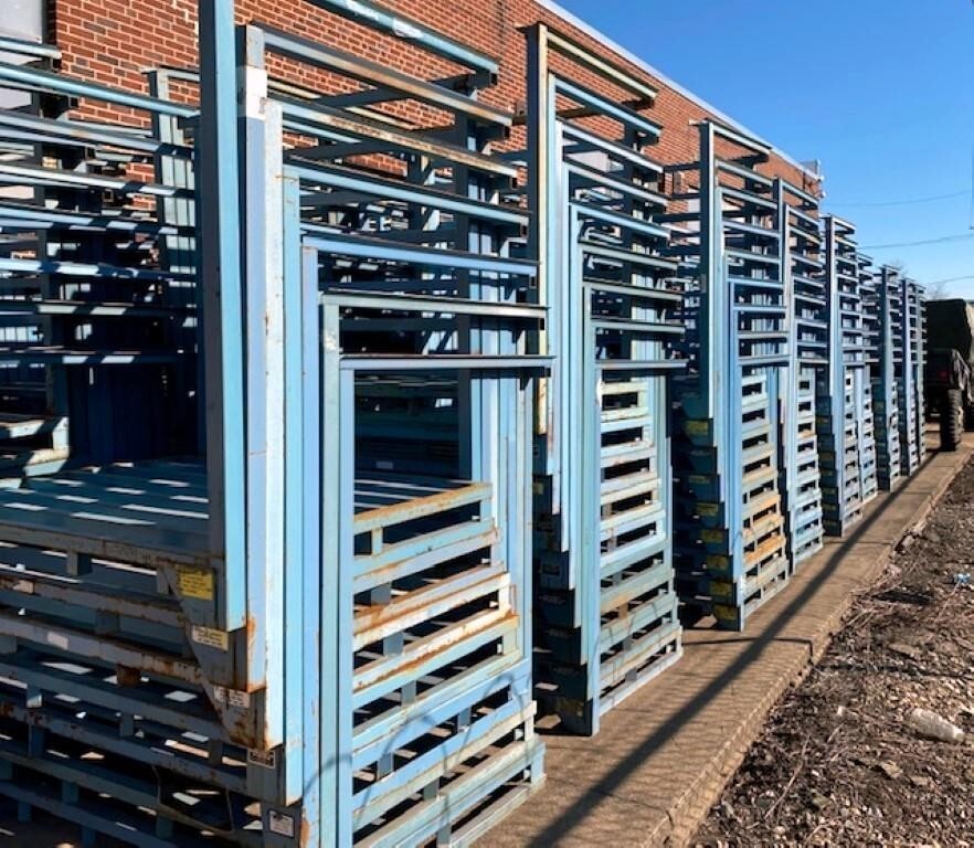 Portable Stack Rack Nestable Nesting Stacking Pallet Stack Warehouse Stacker