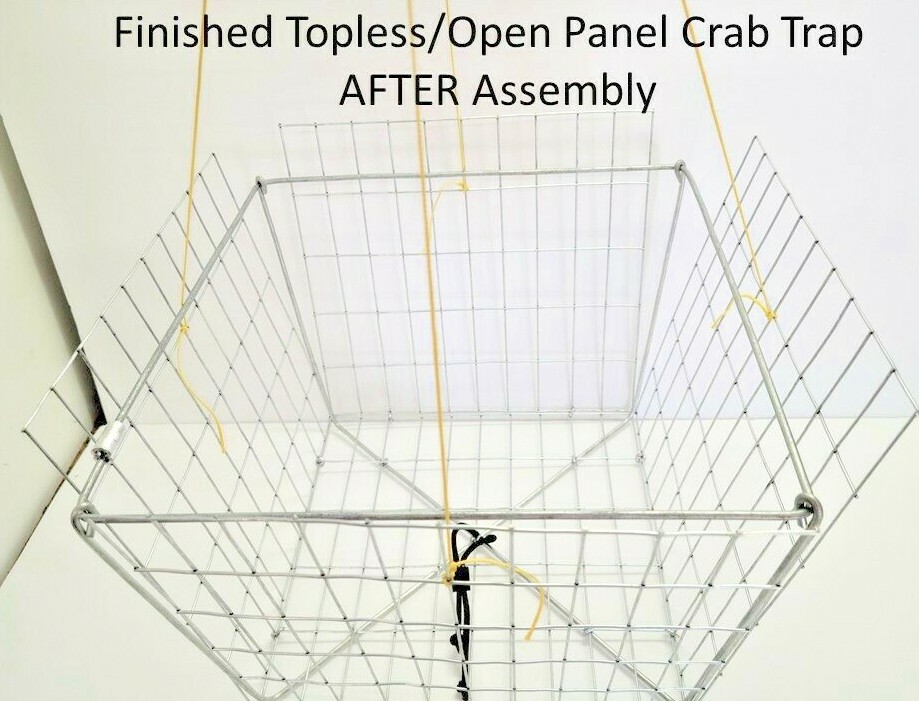 EZ-CRABBING Topless/Open Panel Trap - Pack of 5 DIY Complete Kits.