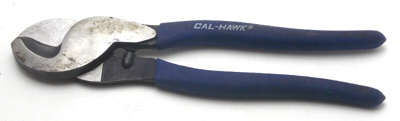 Cal-Hawk 9-1/2" High-Leverage Cable Cutter 24 Ga Used
