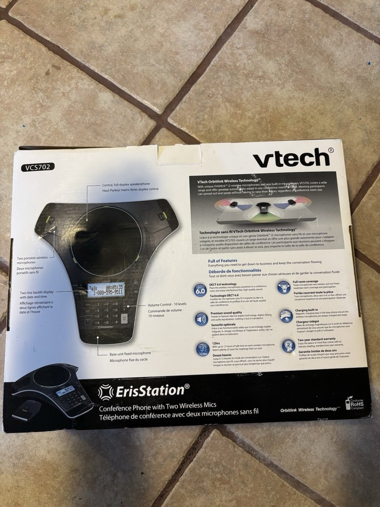 VTech VCS702 ErisStation Wireless Conference Speaker Phone