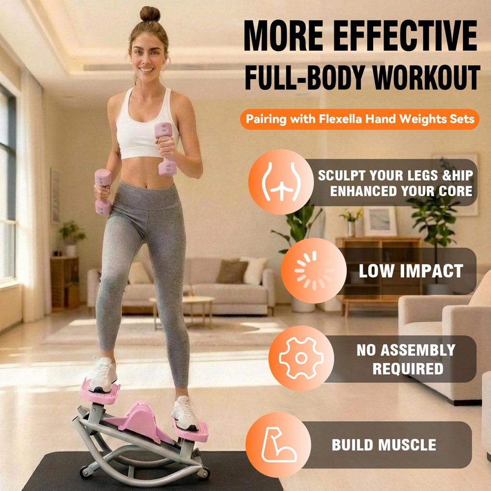 Rock Stepper for Exercise at Home, Lateral Rocking Stepper with Digital Count...