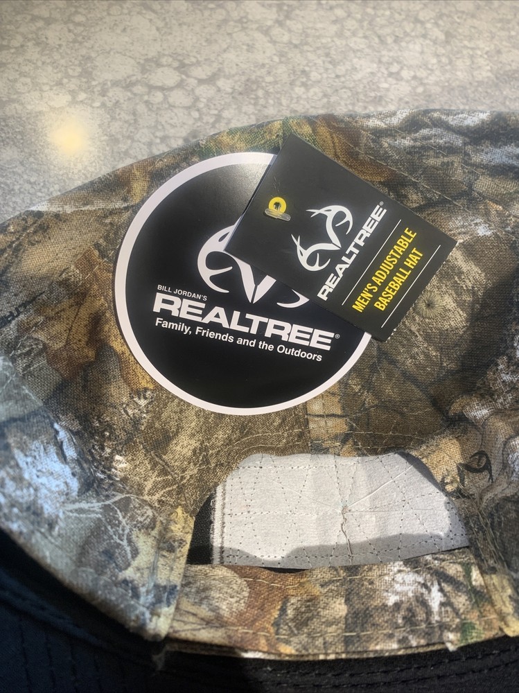 Realtree Outdoors Camo Hat Cap Adjustable Fabric Back