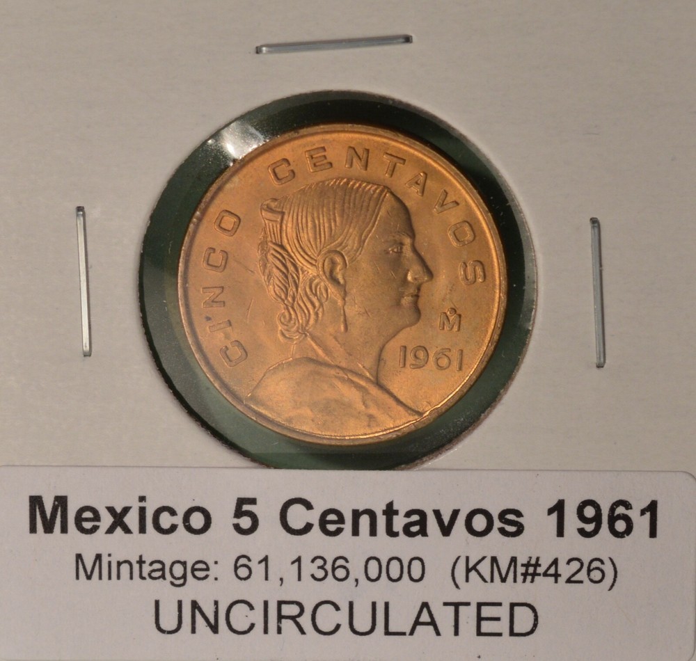 1961 Mexico 5 Centavos - Uncirculated