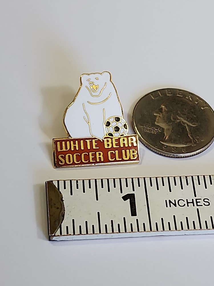 White Bear Soccer Club Lapel Hat Jacket Pin