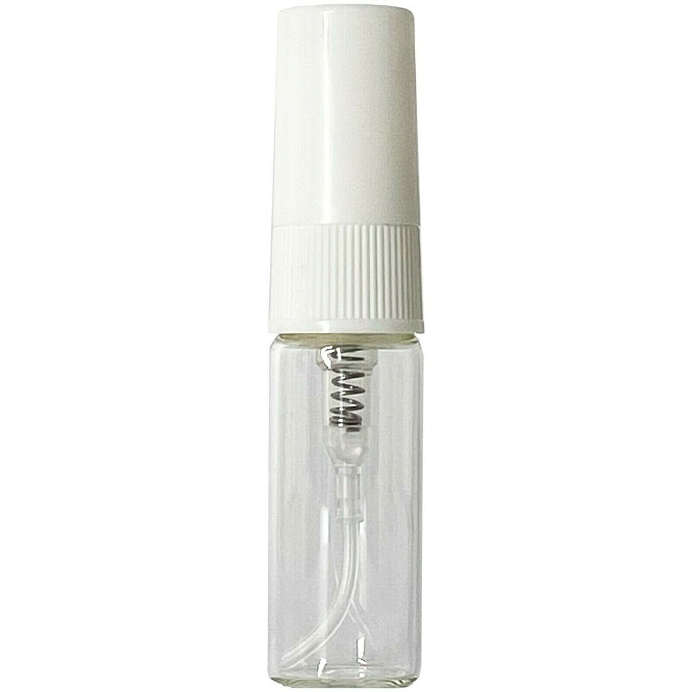 3ml 0.10oz Empty Perfume Clear Glass Mini Spray Bottles White Atomizer Wholesale