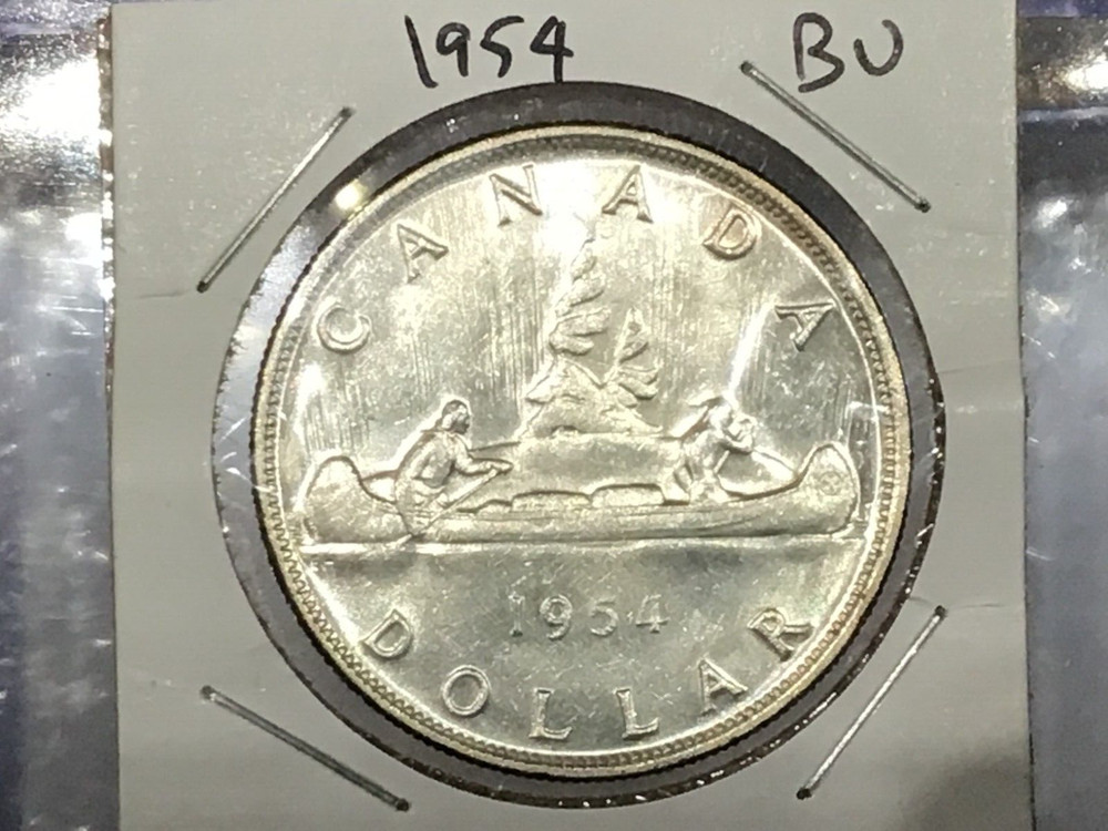 1954 Canada Silver Dollar BU   B1117