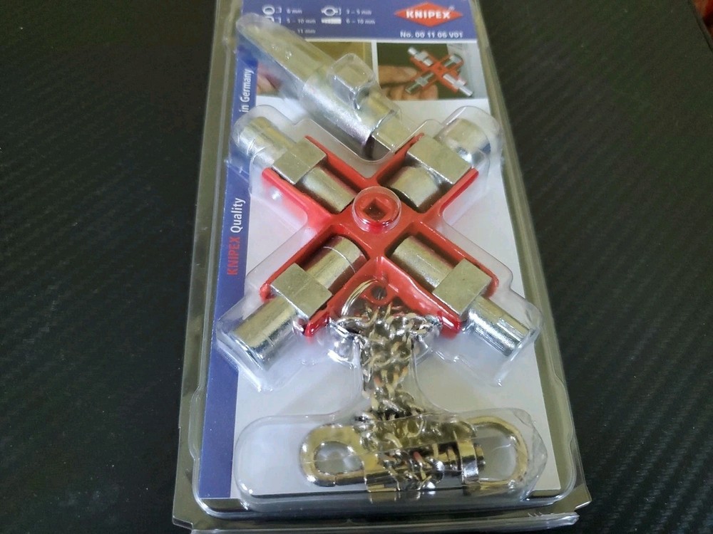 NIB - KNIPEX Tools SAE UNIVERSAL Constructuon Key # 00 11 06 V01