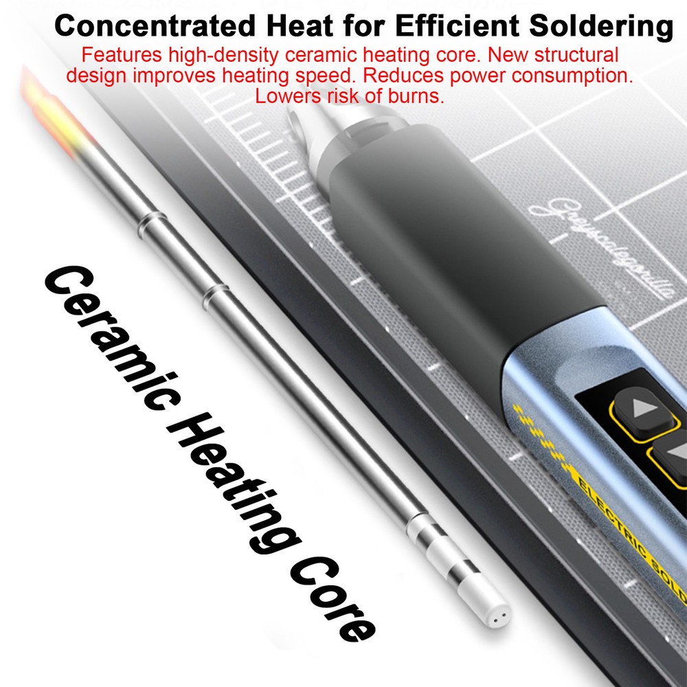 Adjustable Temp Soldering Iron Fast Heating For Repair Work UDFR
