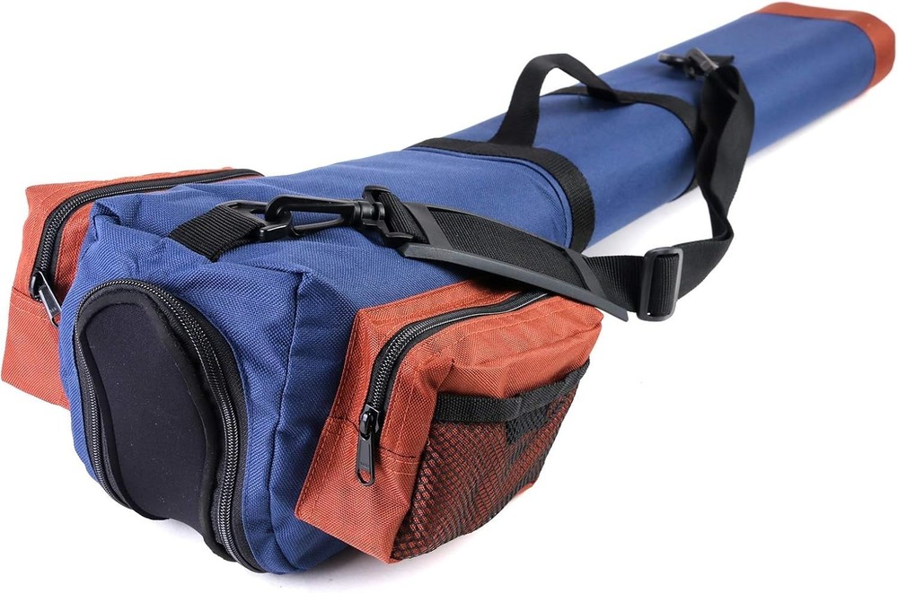 Durable Dual Fly Rod Case with Adjustable Shoulder Strap - Ultimate Protection