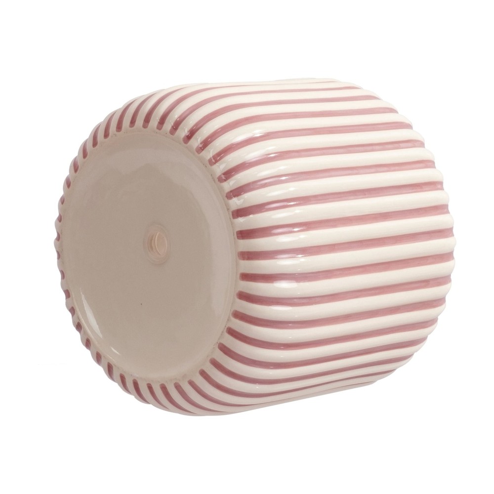 8" Black Stripe Ceramic Planter by Drew Barrymore