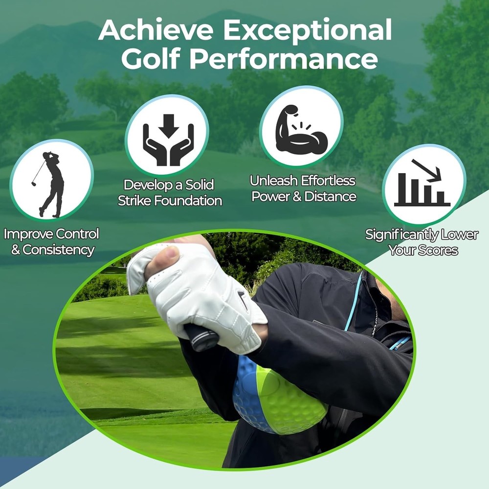 Golf Training Aid Ball for Impact Precision & Consistent Swings - Master Body...