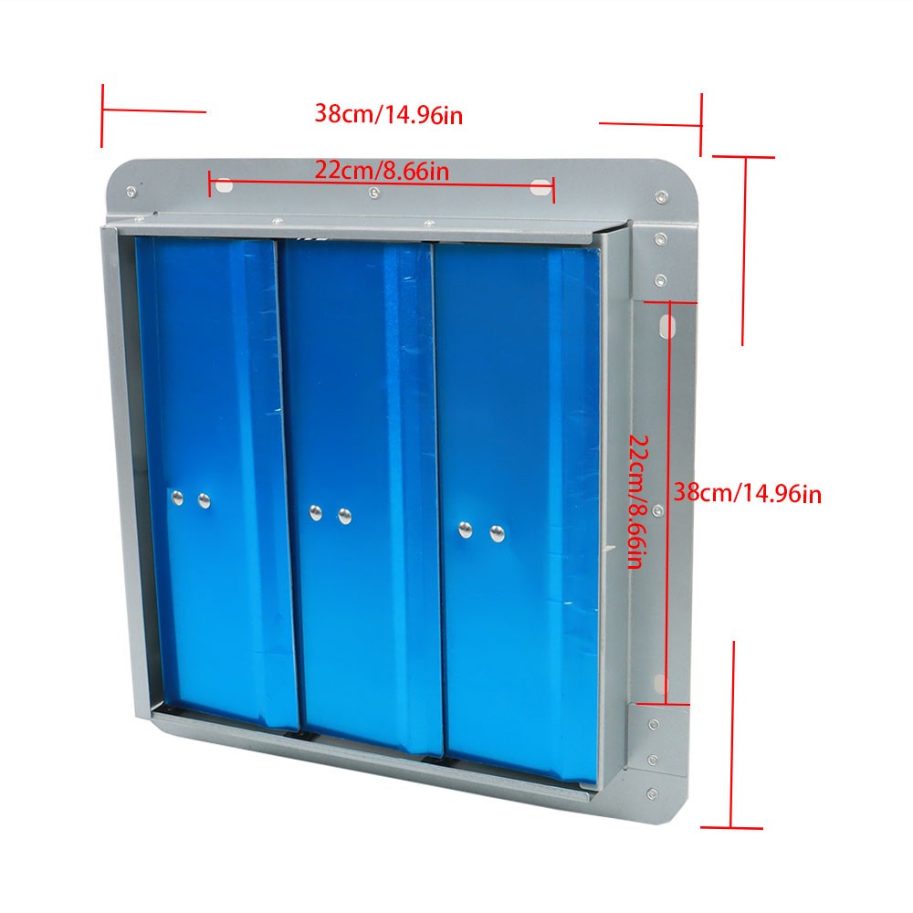 940CFM 12" Wall Mounted Shutter Exhaust Fan Aluminum High Speed With Controller