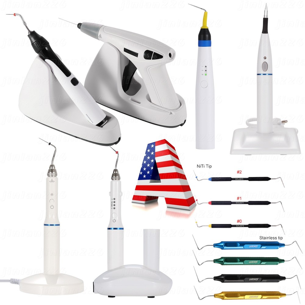 Dental Endo Obturation System Heated Pen+Tips /Hand Plugger /Gutta Percha Points