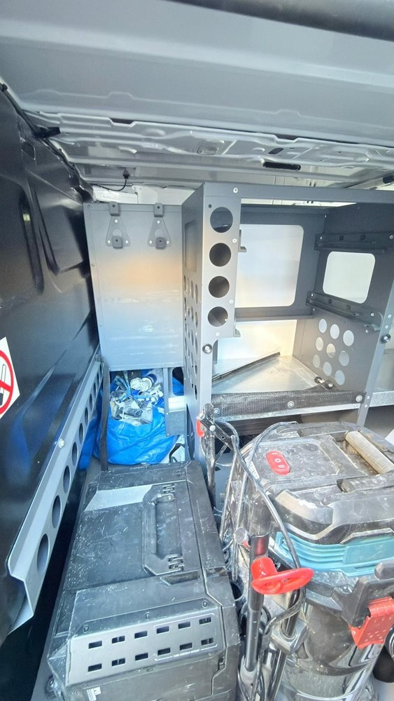 Van racking shelves
