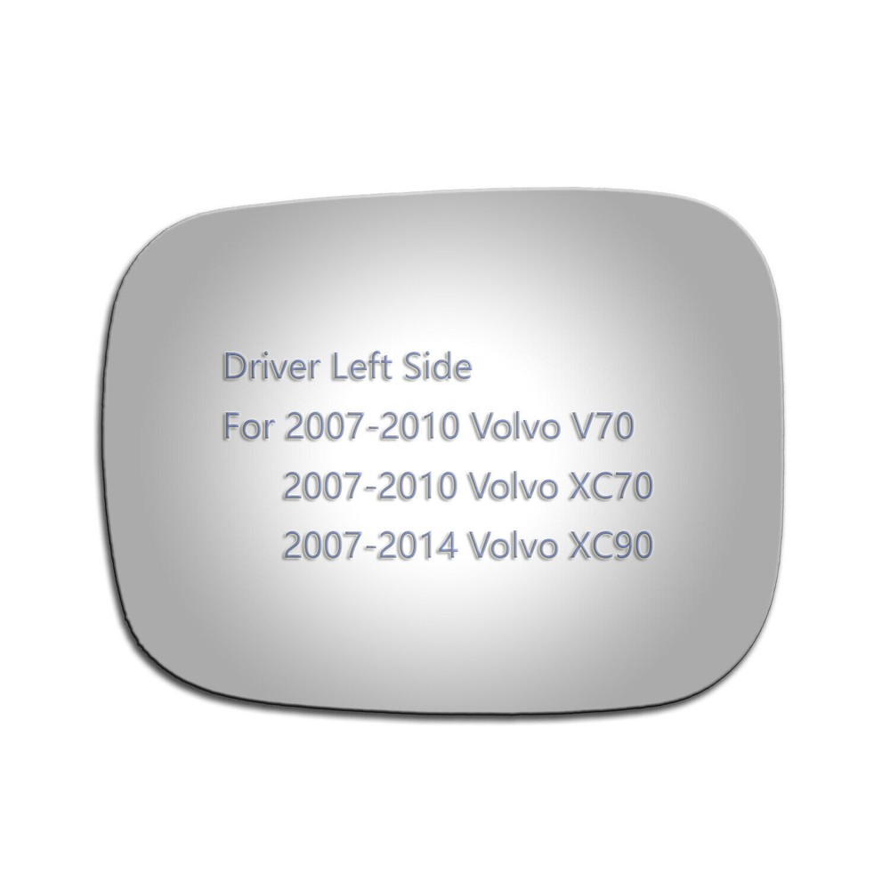 Mirror Glass For 2007-2009 V70 XC70 XC90 Driver Left Side LH Replace Adhesive