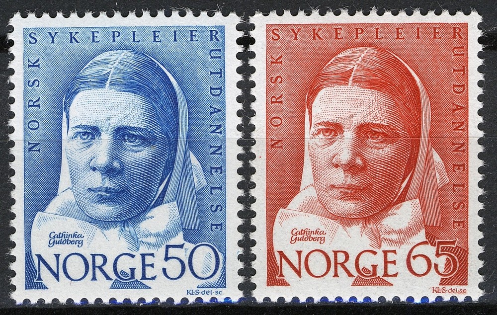 Norway 1968, Nursing profession MNH Sc 519-20
