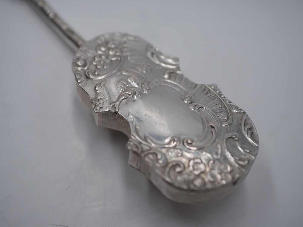 RARE SOLID SILVER VIOLIN BOX NETHERLANDS DUTCH SILVER or GERMANY