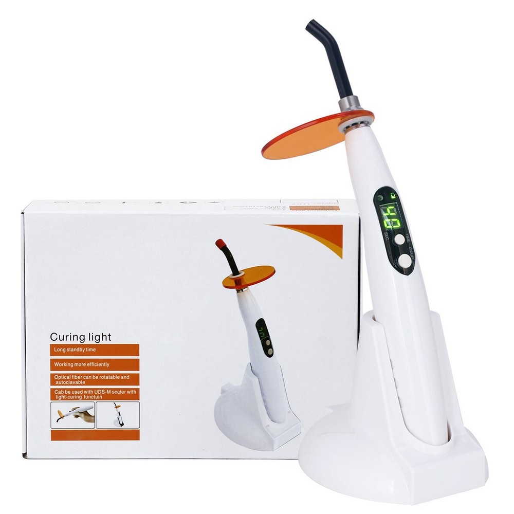 Dental Cordless LED Curing Light Lamp High Wireless Curing Lamp 8 Time setting